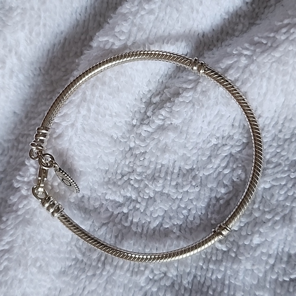 Pandora Charm Bracelet Sterling Silver 7"